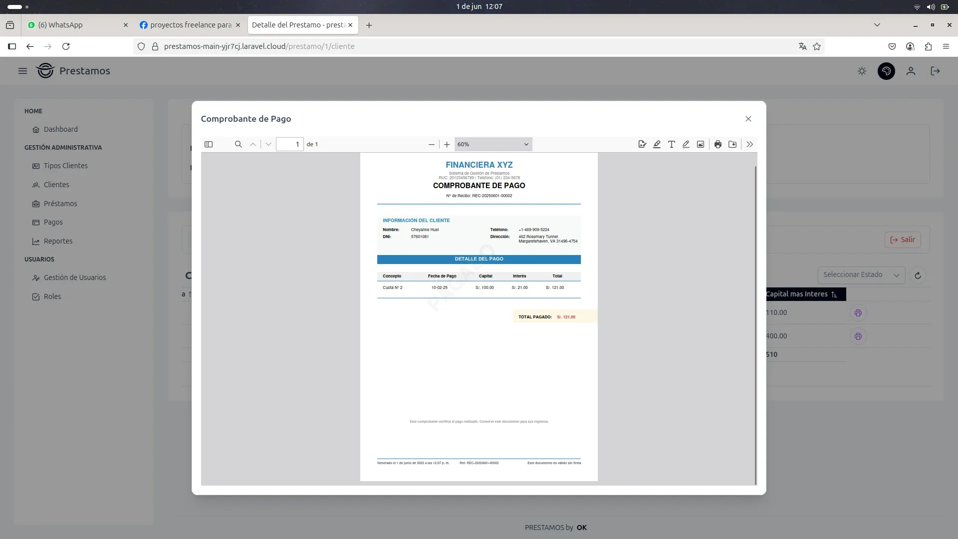 Sistema de Préstamos — captura 8