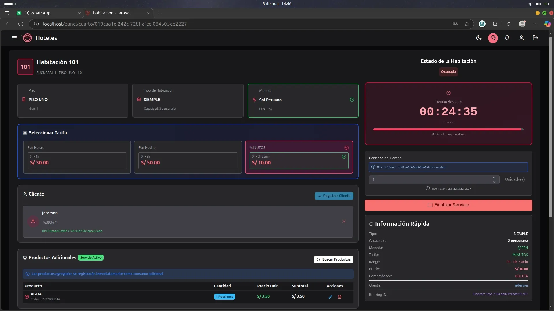 Sistema de Hoteles — captura 5