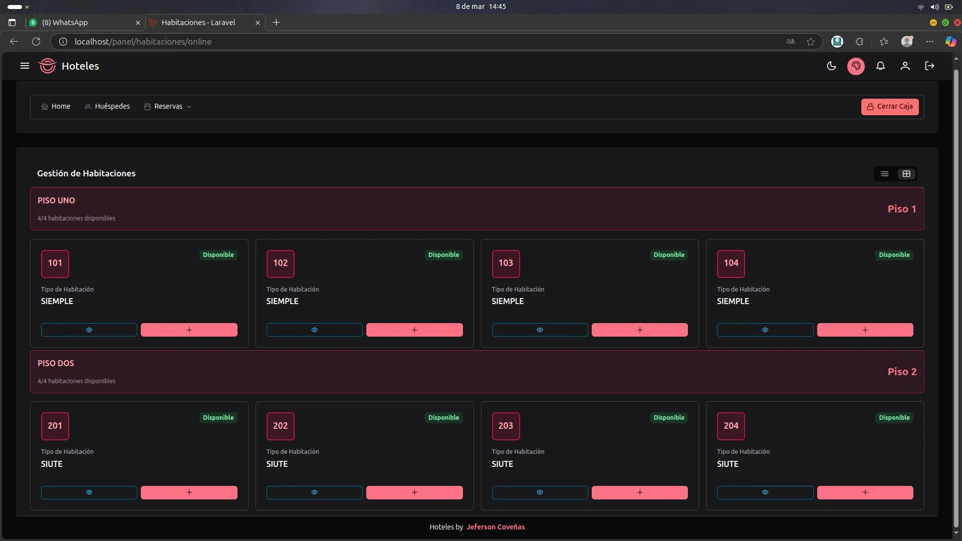 Sistema de Hoteles — captura 9