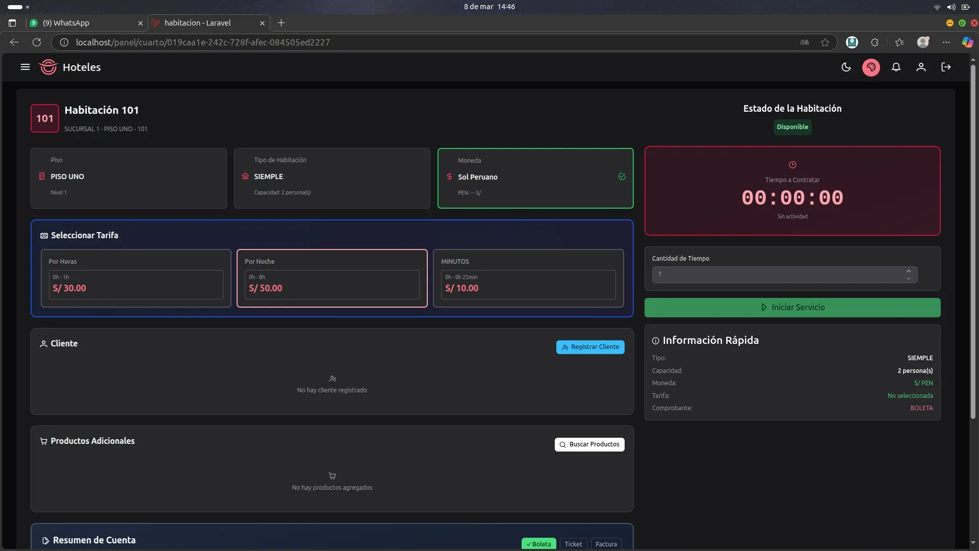 Sistema de Hoteles — captura 8