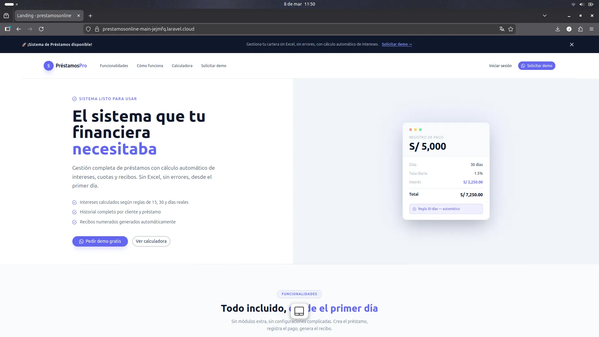 Sistema de Préstamos