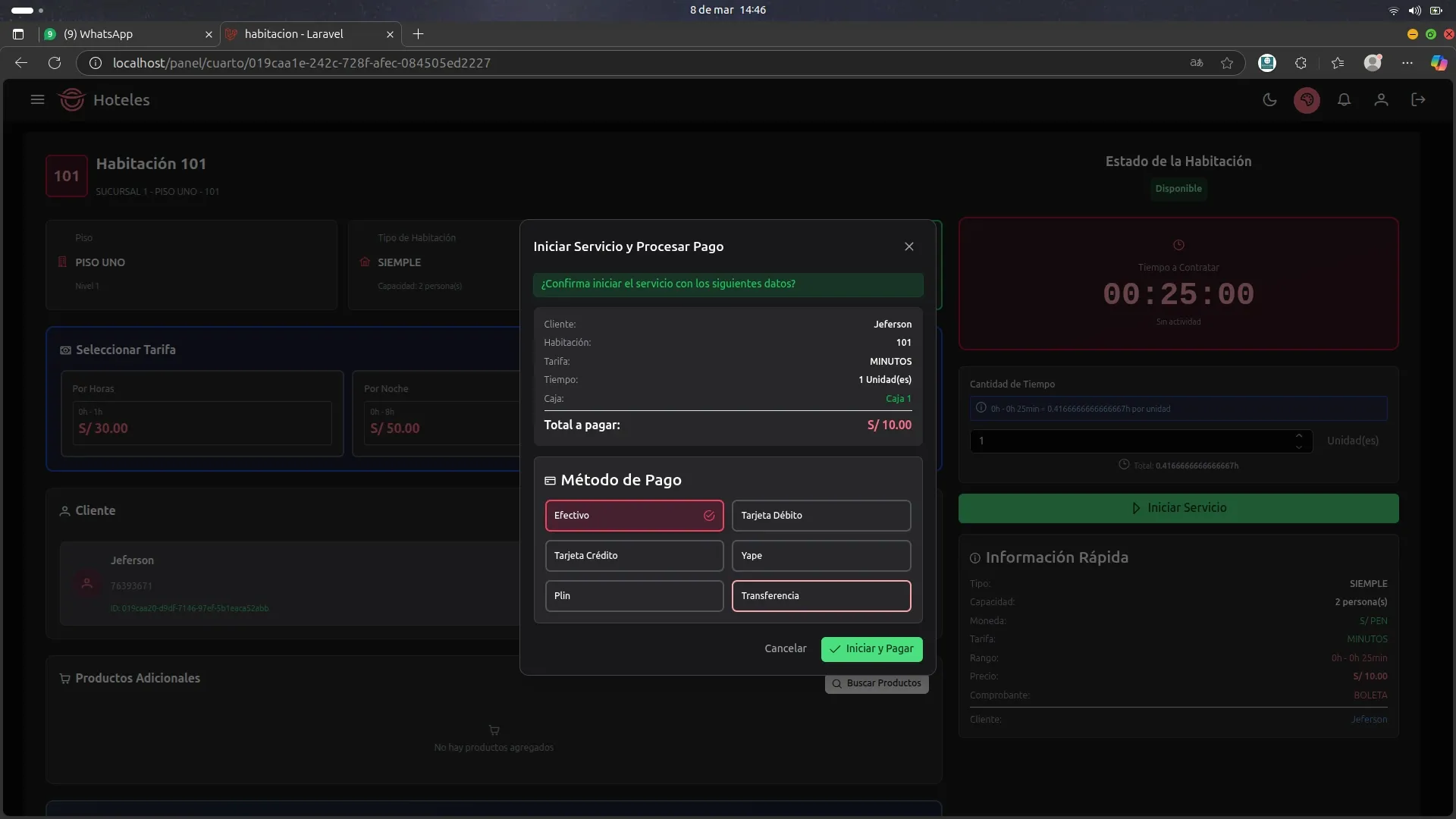 Sistema de Hoteles — captura 7